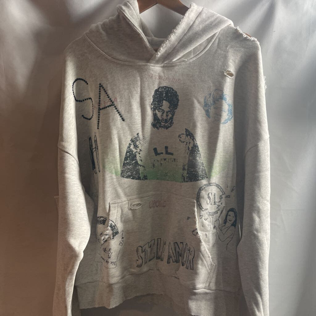 Grey Stile Amor Animato hoodie Sz. S