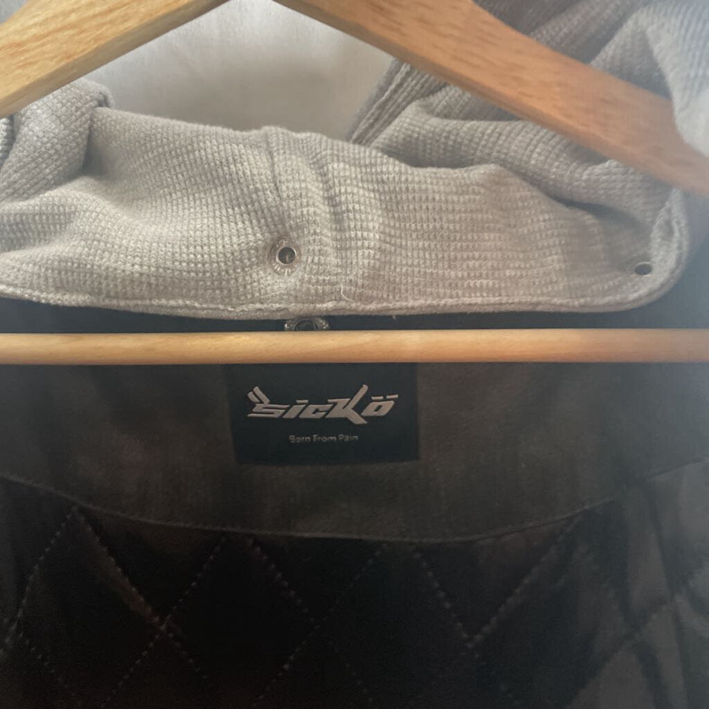 Black Leather Sicko Jacket Sz. XL