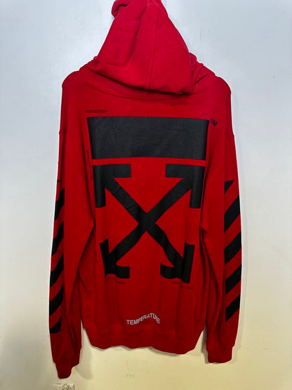 Red Mona Lisa Off White Hoodie Sz. M