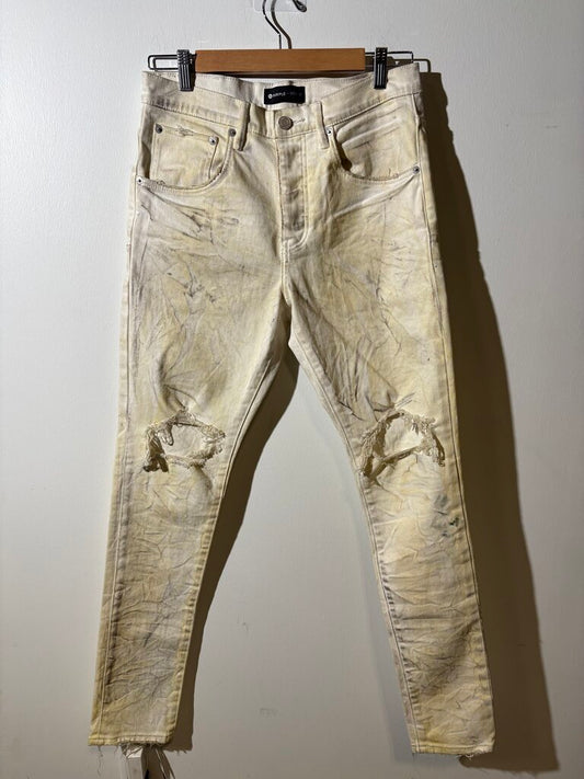 PURPLE CREAM JEANS SZ.30W