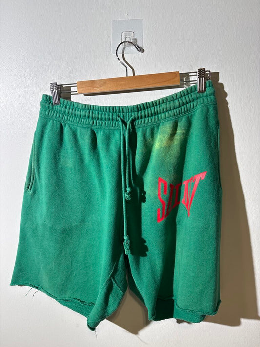 Saint Micheals Shorts Sz Medium Green & Red M
