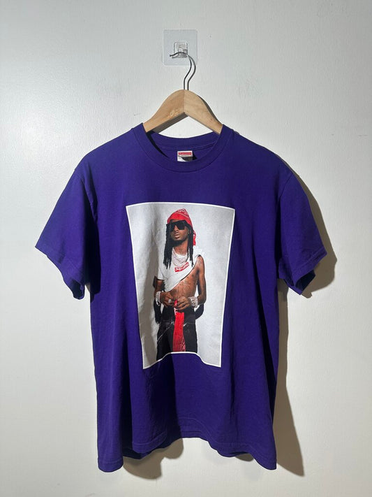 SUPREME PURPLE CARTI TEE SZ M