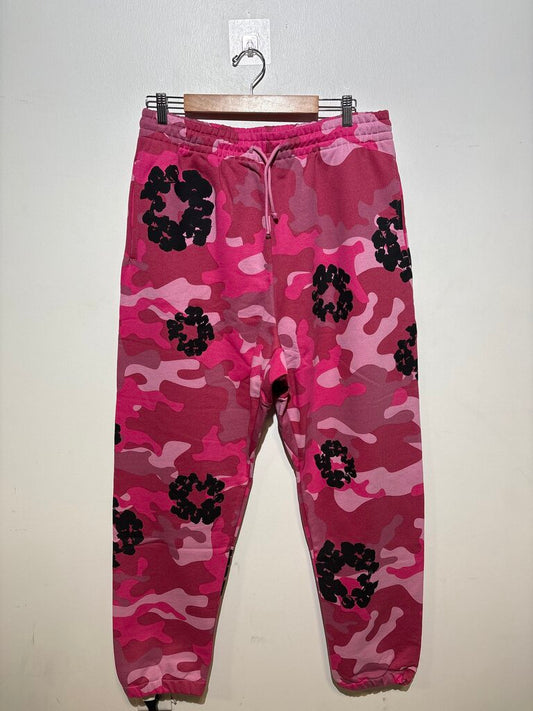 Denim Tears Pink Camo Wreath Sweatpants Sz. XL