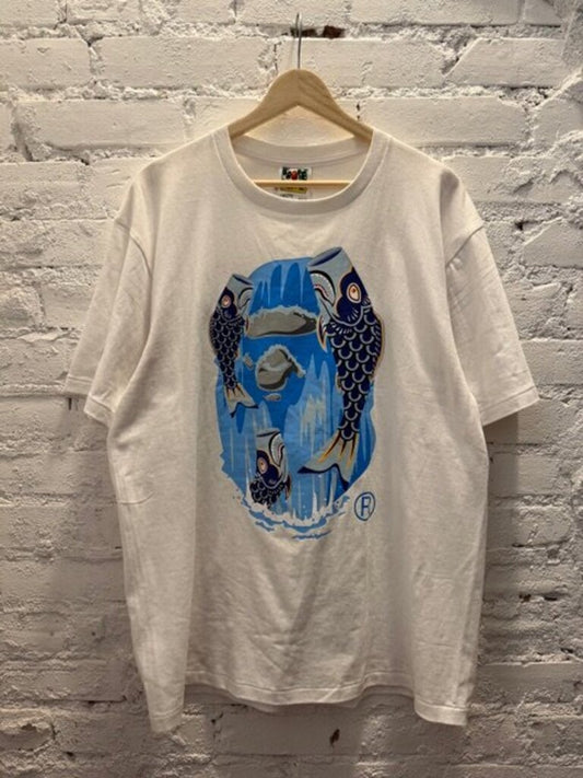 BAPE KOI FISH APE HEAD TEE SZ.XL