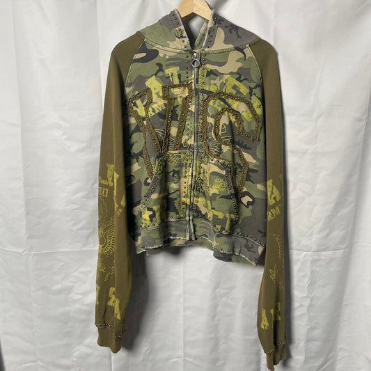 Vale Prez Camo Hoodie Sz. L