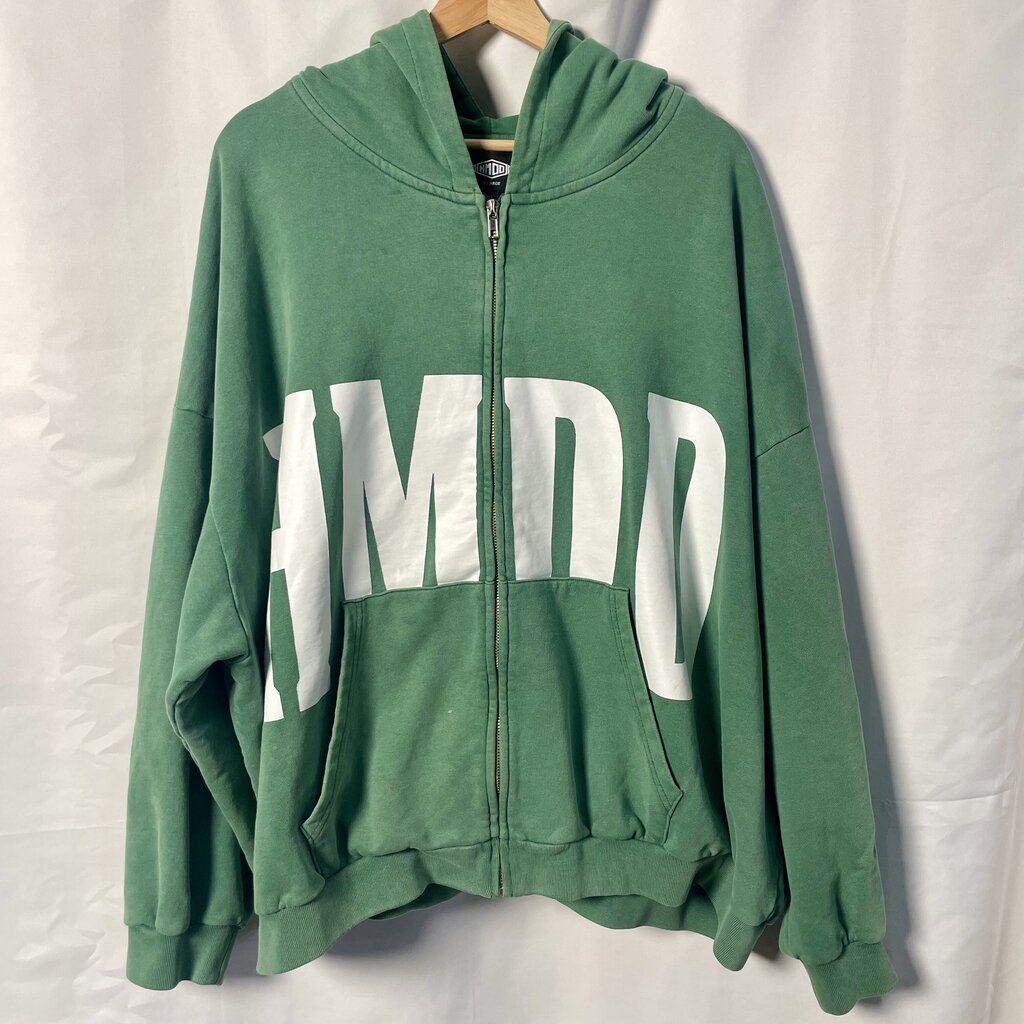HMDD Green Zip Big Logo Sz. XL