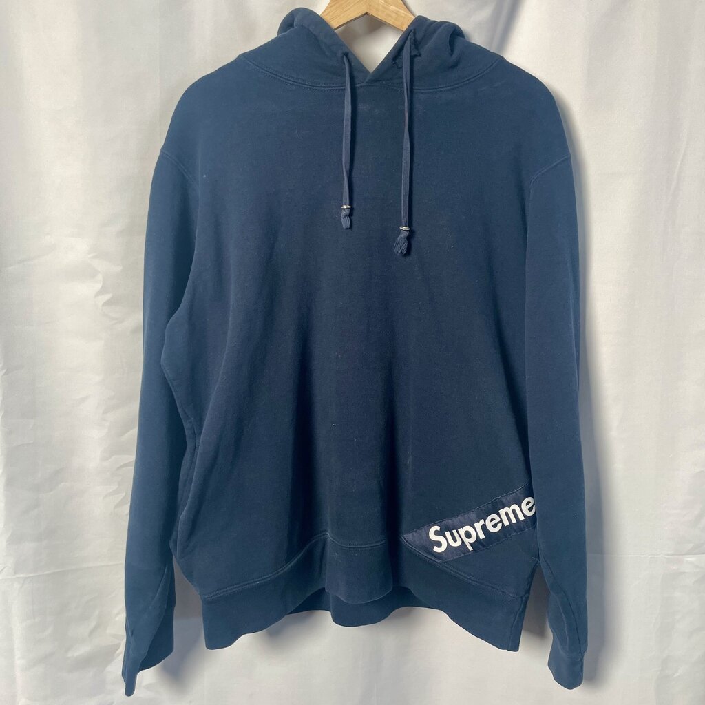 Supreme Navy Bottom logo Sz. L