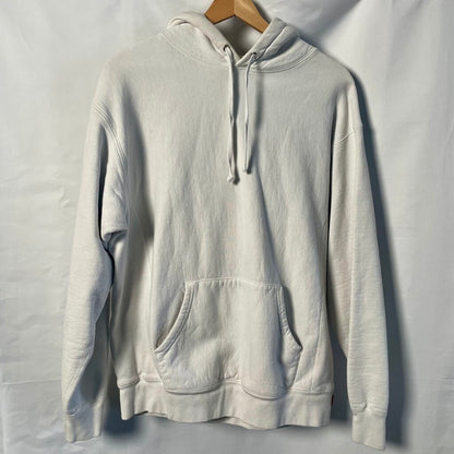 White Supreme Back Logo Hoodie Sz. M