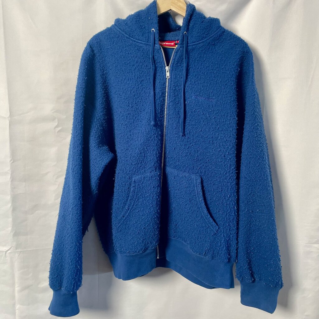 Supreme Fleece Blue Hoodie Sz. L
