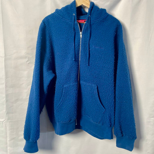 Supreme Fleece Blue Hoodie Sz. L