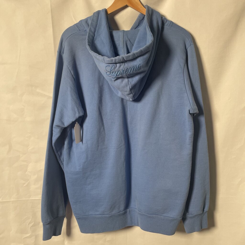 Supreme Blue Button Hoodie Sz.M