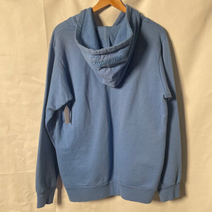 Supreme Blue Button Hoodie Sz.M