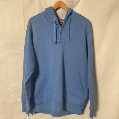 Supreme Blue Button Hoodie Sz.M