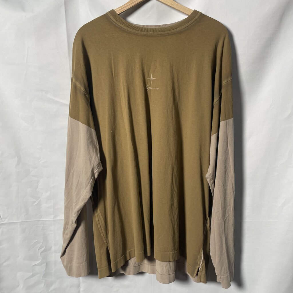 Supreme Stone Island brown L/s Sz. XL