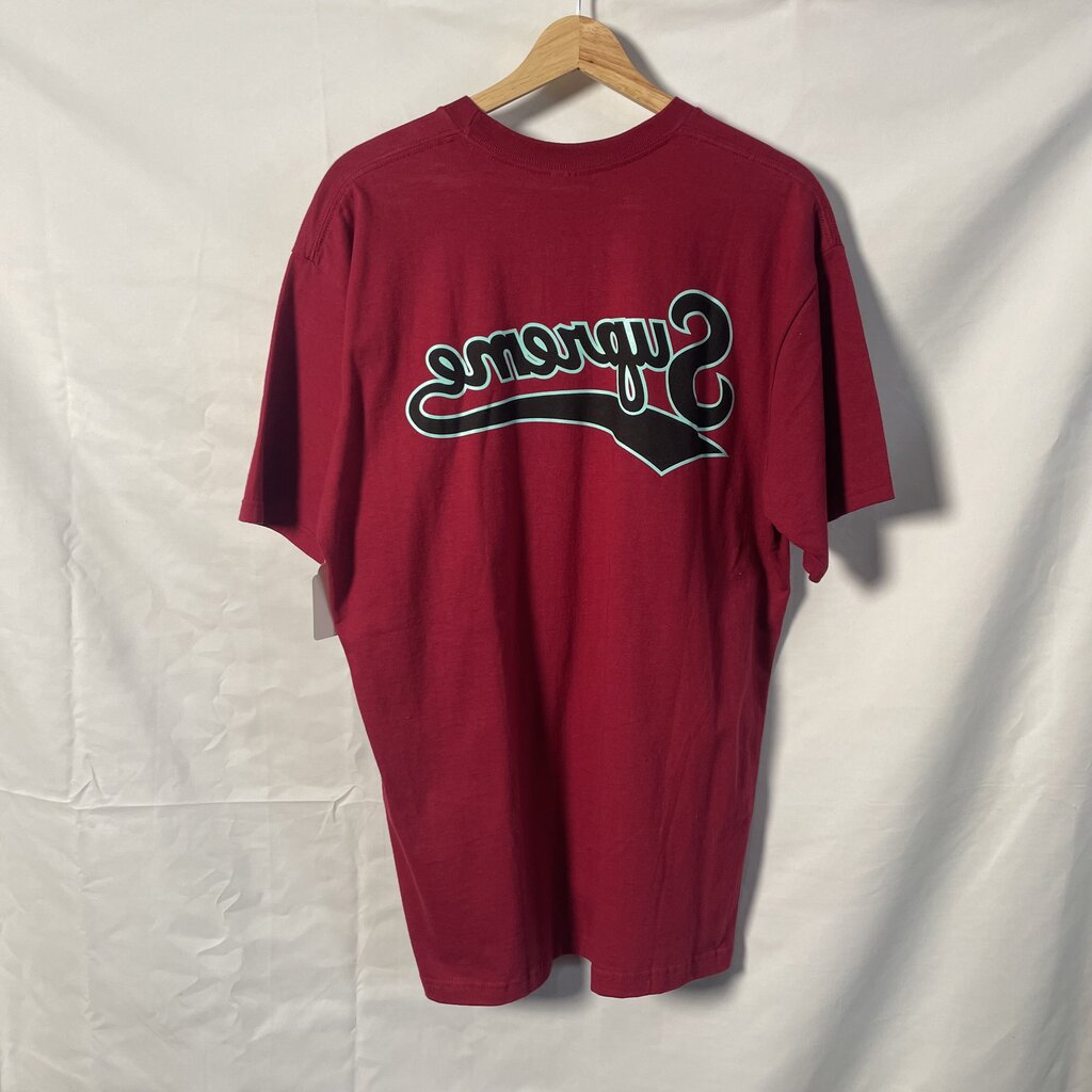 Supreme Baseball Back Logo Tee Sz. L