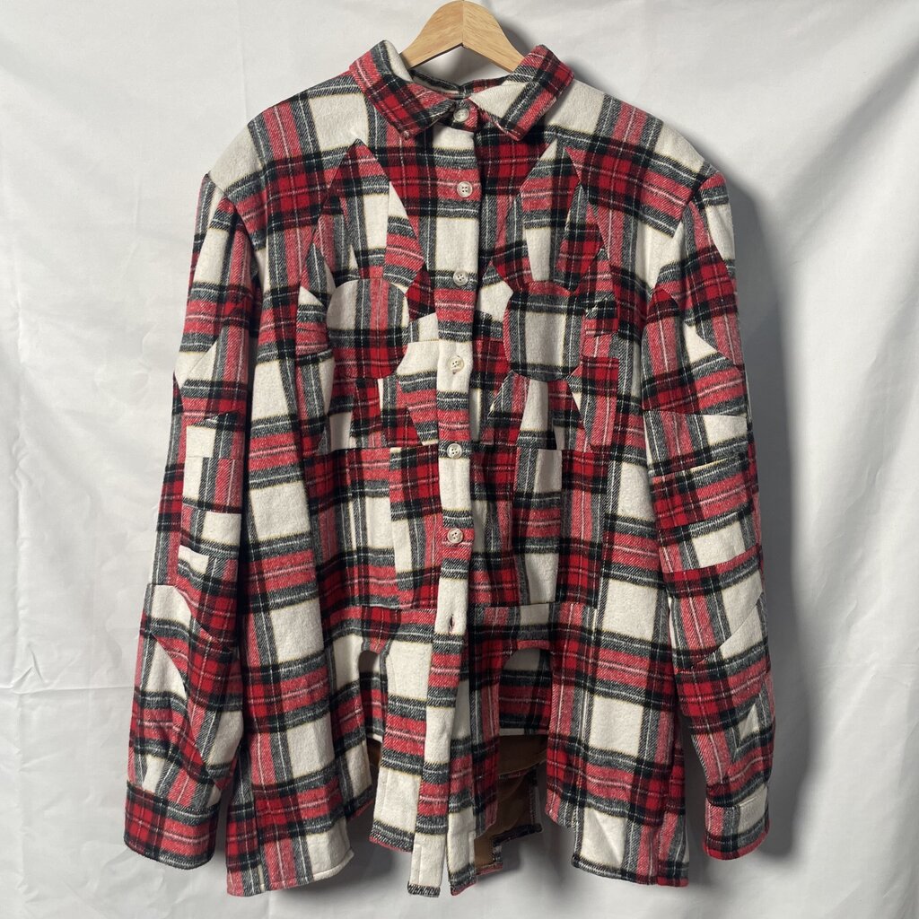 Who Decides War flannel Jacket Sz. M