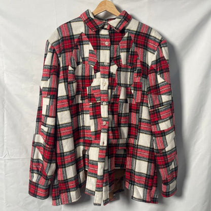 Who Decides War flannel Jacket Sz. M