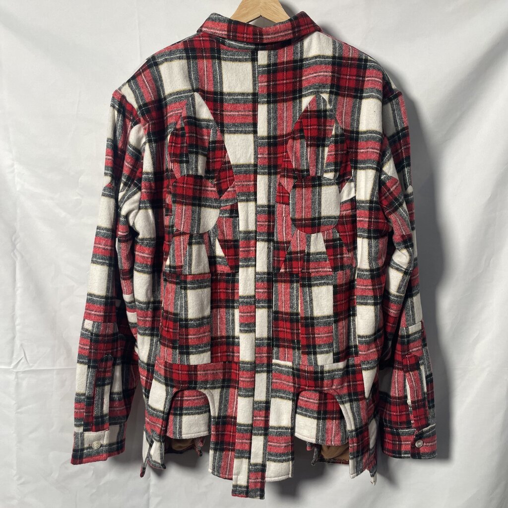 Who Decides War flannel Jacket Sz. M