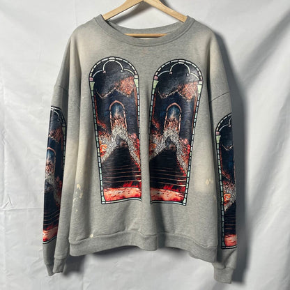 Who Decides War Grey Descent Crewneck Sz. M