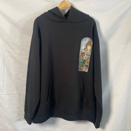 Who Decides War Stained Hoodie Sz. L