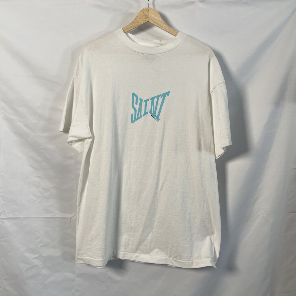 Saint Michael Blue Logo Tee Sz. L