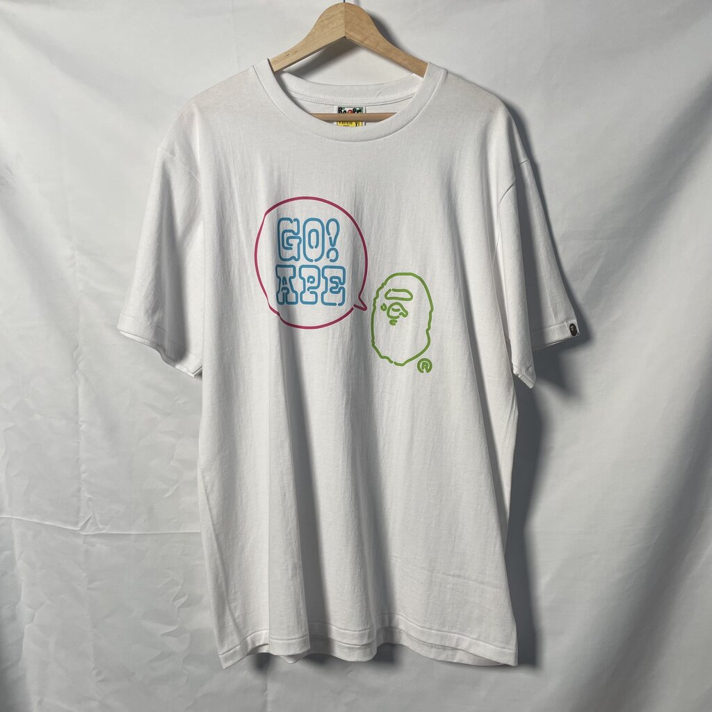 White Go Ape Bape Tee Sz. XL