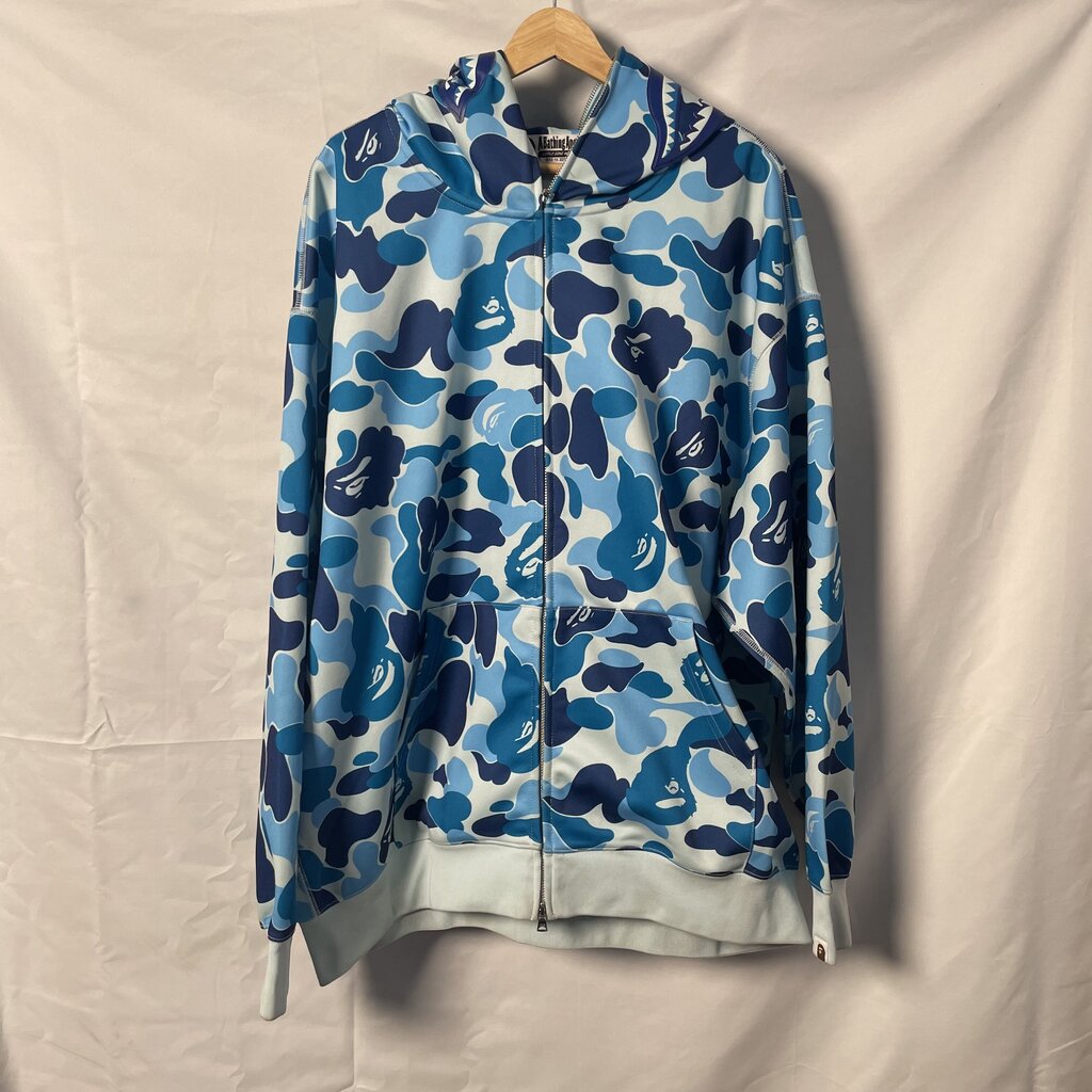 Blue Camo Bape Hoodie Sz. 2XL