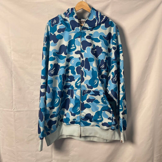 Blue Camo Bape Hoodie Sz. 2XL