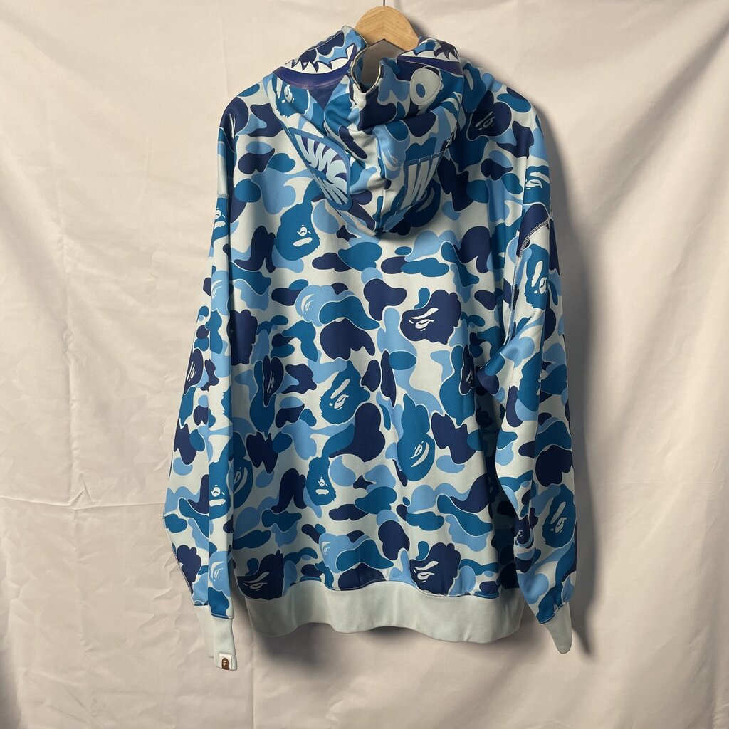Blue Camo Bape Hoodie Sz. 2XL