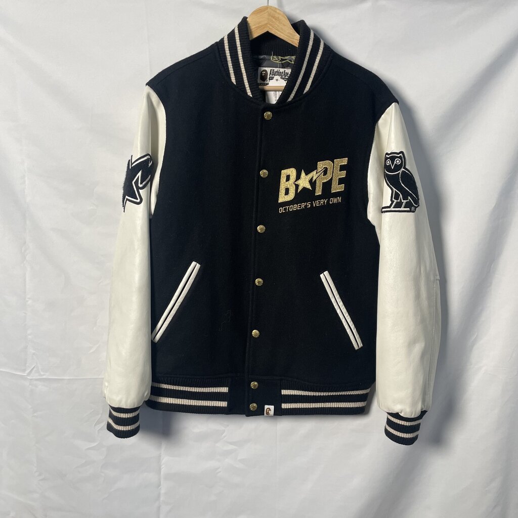 Bape OVO Letterman Jacket Sz. M
