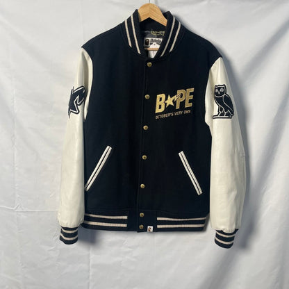 Bape OVO Letterman Jacket Sz. M