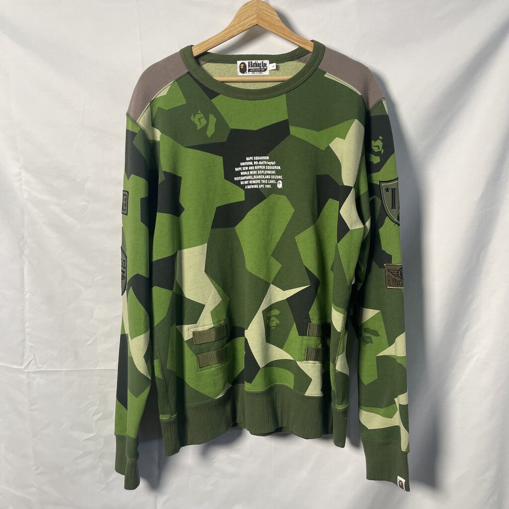 Bape Green Crewneck Sz. L