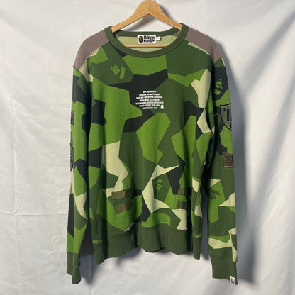 Bape Green Crewneck Sz. L