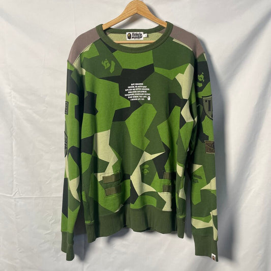Bape Green Crewneck Sz. L