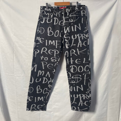 Supreme Black ARK Denim Pants Sz. 32