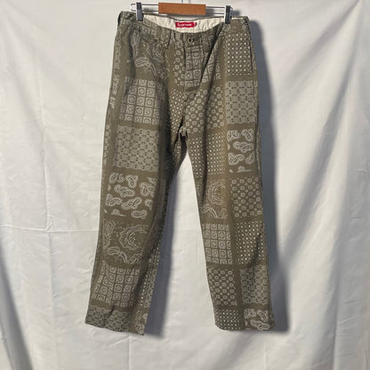 Supreme Paisley Pants Sz. 30