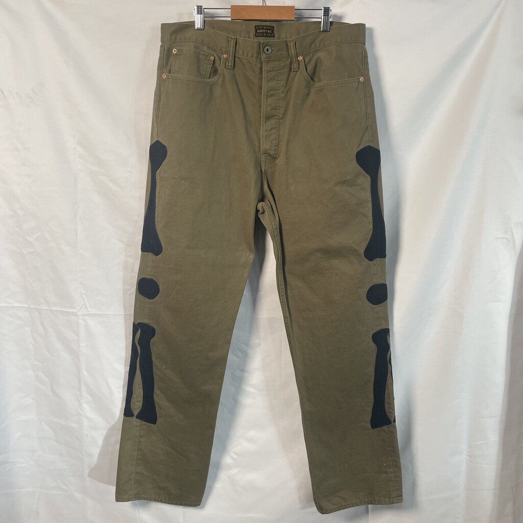Kapital Green Bone Pants Sz 38