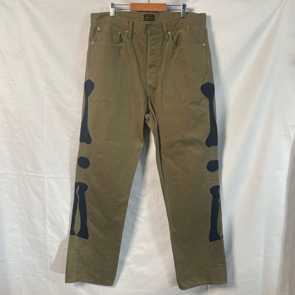 Kapital Green Bone Pants Sz 38