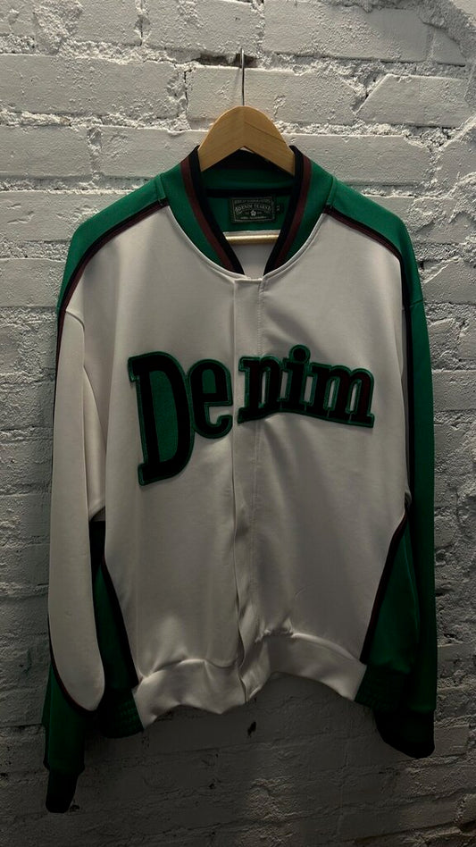 DENIM TEARS BUTTON UP VARSITY JACKET SZ.XL