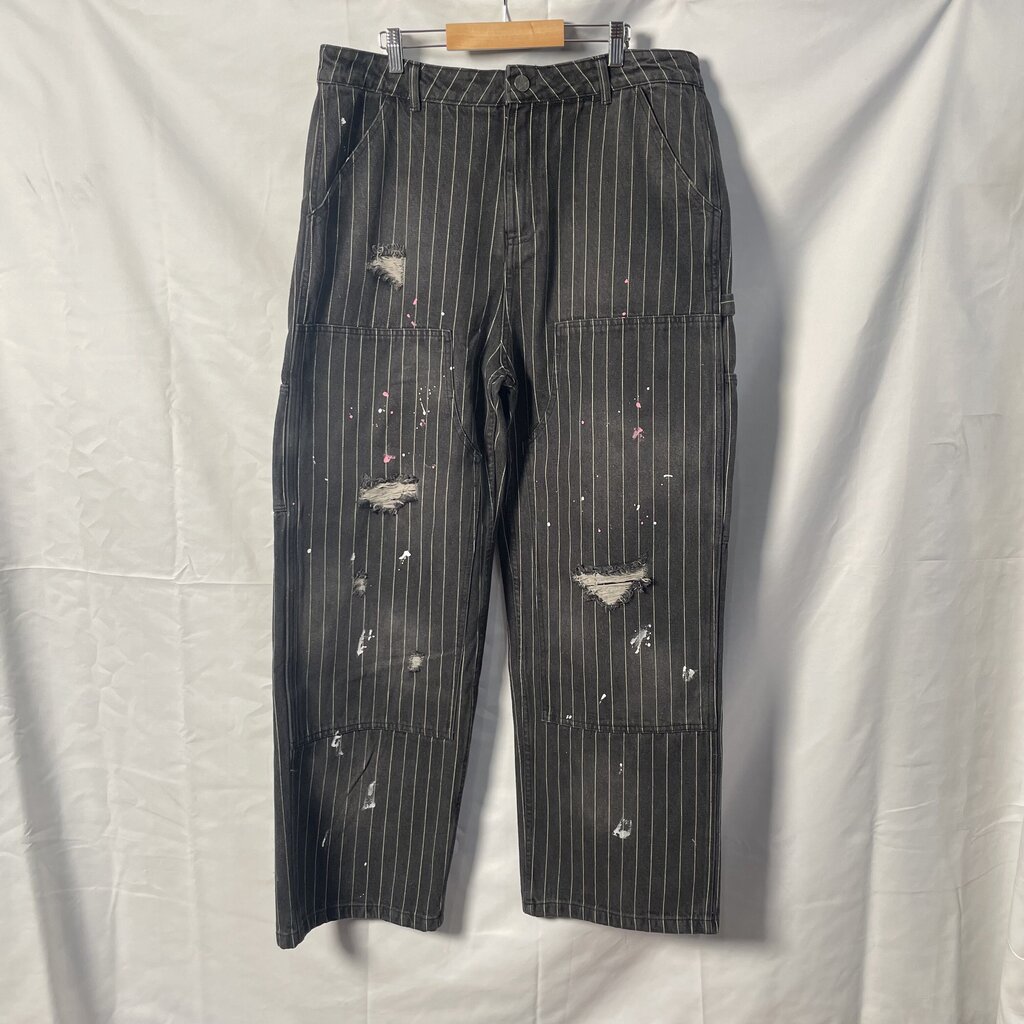Vale Pin Strip Double Knee Pants Sz. 32