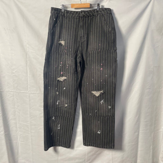 Vale Pin Strip Double Knee Pants Sz. 32