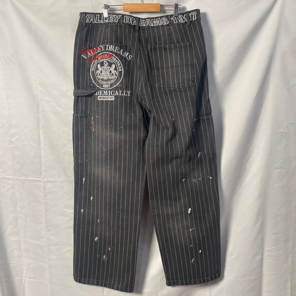 Vale Pin Strip Double Knee Pants Sz. 32
