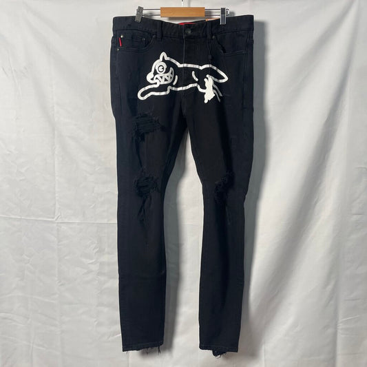 Ice Cream Black Rip Running Dog Denim Sz. 34