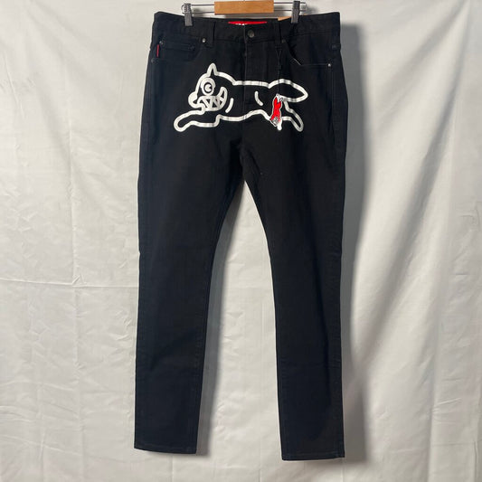 Ice Cream Running Dog Black Denim Sz. 34