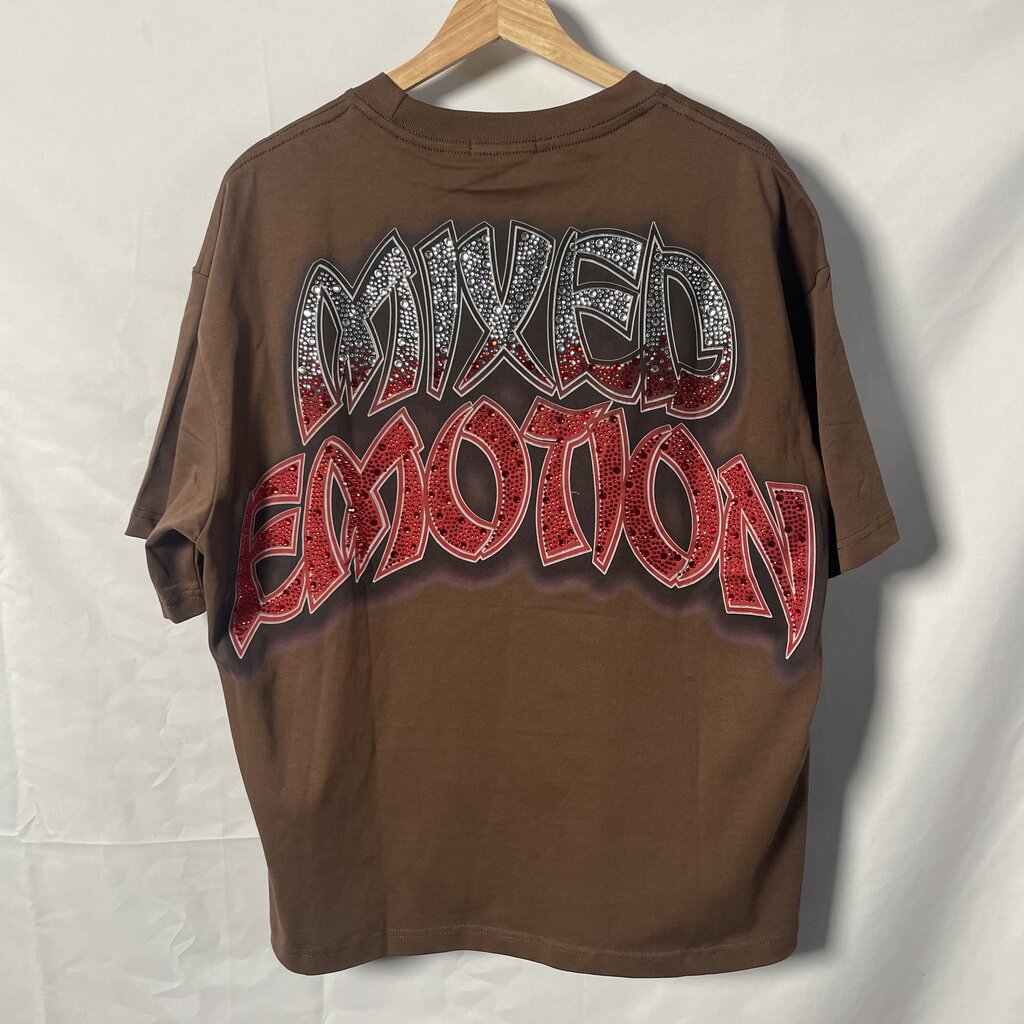 ME Brown Bling tee Sz. M