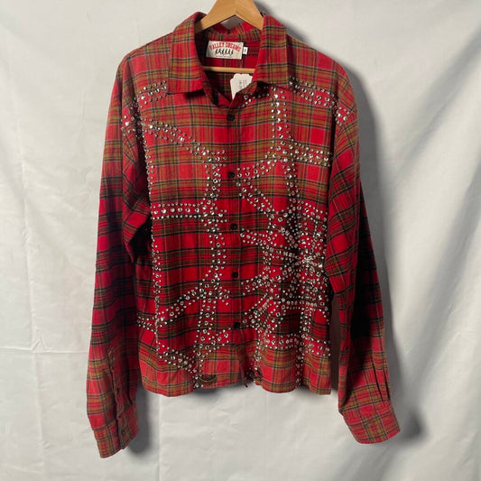Red Vale Crystal Flannel Sz. M