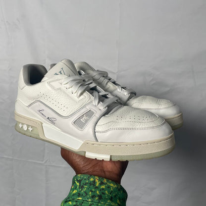 Louis Vuitton White Low Trainer Sz. 9
