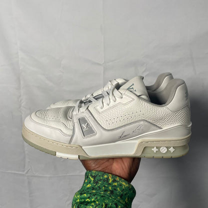 Louis Vuitton White Low Trainer Sz. 9