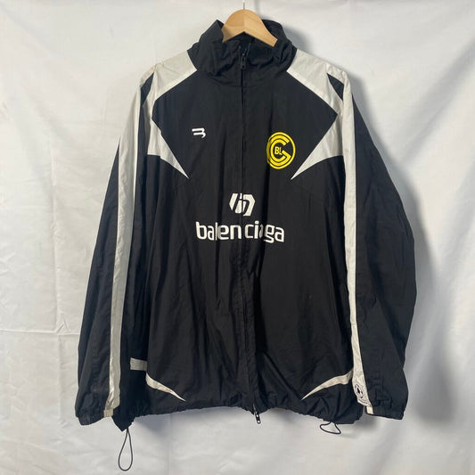 Balenciaga Black Windbreaker Jacket Sz. 46