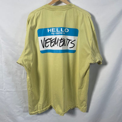 Hello My Name Is Vetements Oversized Tee Sz. S